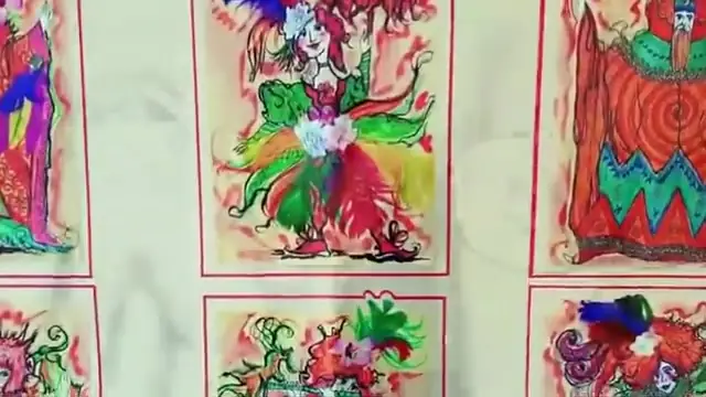 Disegni colorati di costumi