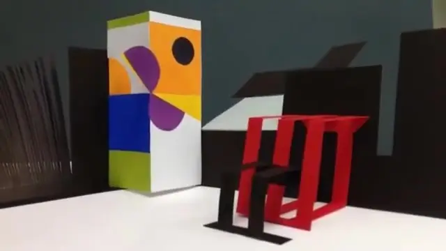 Modellino di scena geometrico